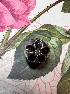 Authentic Pandora Mystic Floral Clip #791408CZ